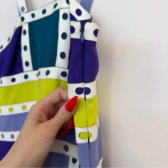 NEW! Missoni Colorful Summer Dress w/Leather Detail - Picture 4 of 11